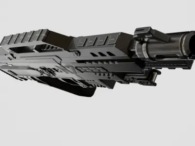 N7 RIFLE SILVER EDITION Free 3D model