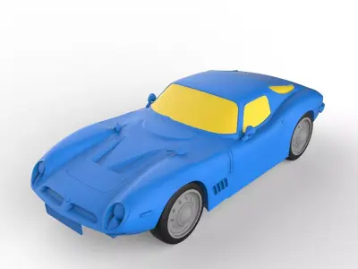 Bizzarrini 1967 Classic Car 3D print model