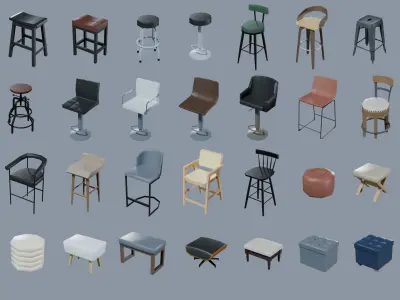 Ultimate Interior Household Pack Low-poly 3D model