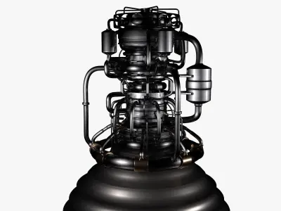 Rocket engine 3D model buy