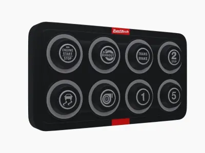 FuelTech SwitchPanel-8 Mini Low-poly 3D model