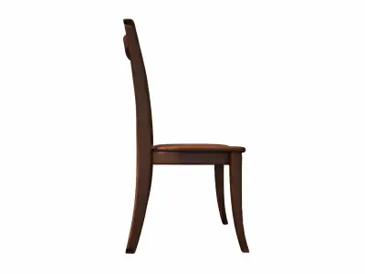 3d Render Cross-back Chair With Elegant Cross-back Design  3D model
