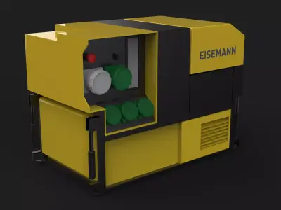 Eisemann Cube Emergency Generator Low-poly 3D model