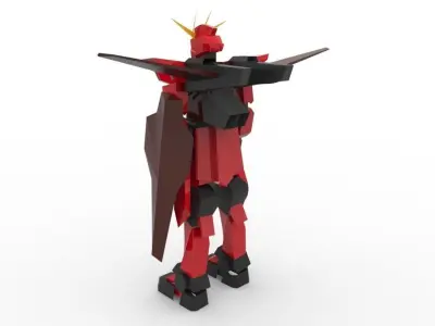Gundam model robot 3D model