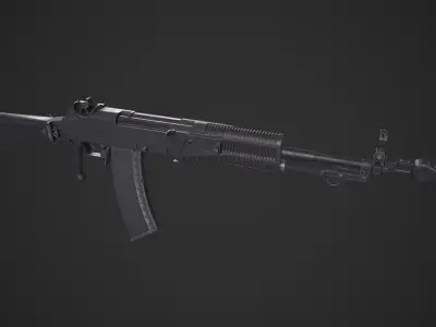 AN-94 ak - rifle Low-poly 3D model