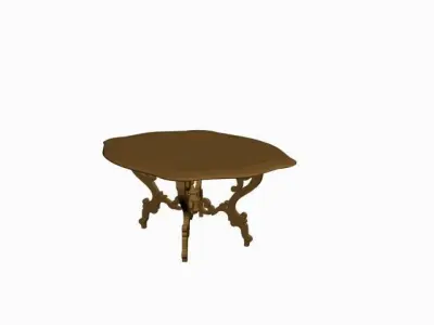 wooden table Free 3D model get