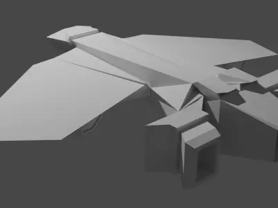 Spacecraft F-1T 3D print model