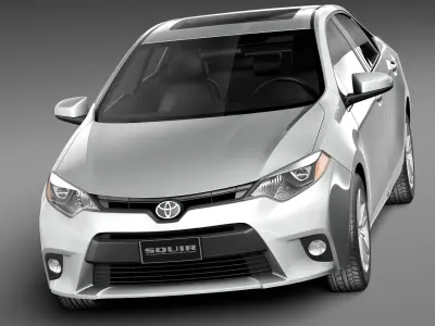 Toyota Corolla LE 2014 USA 3D model purchase