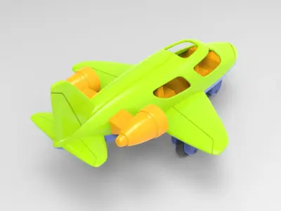 toy plane 3D model by Revon