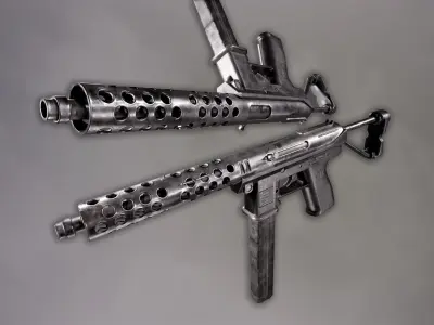 Tec 9 Low-poly 3D model