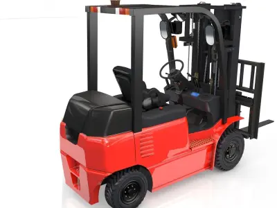 Forklift Animated 3D model