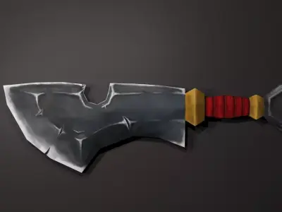 Stylized Sword Low-poly 3D model get