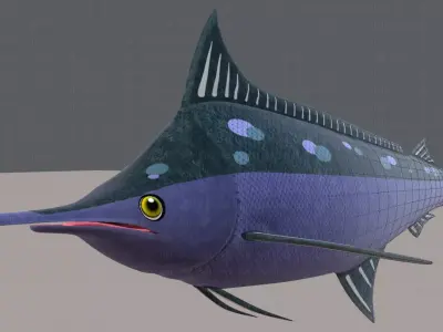 Fish V04 Low-poly 3D model