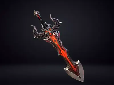 Demon Sword Low-poly 3D model purchase