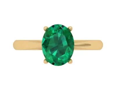 Oval Ring 3D print model 8