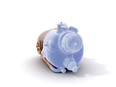 Steampunk Pressure Gauge Model Pack for Interactive Simulations Low-poly 3D model