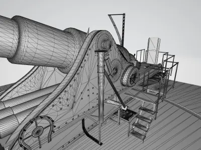Canakkale Naval Battle Main Assets Pack Low-poly 3D model