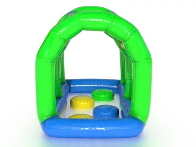 Modular inflatable water park MONKEY HANDER Low-poly 3D model