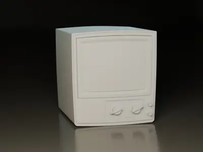 Small Box TV Low-poly 3D model