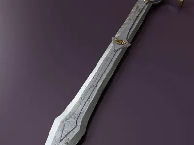 Fantasy Combat Knife 2 3D model