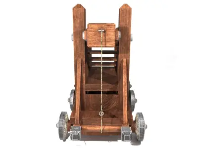 Medieval Siege Ladder - High Detail 3D Model Low-poly 3D model