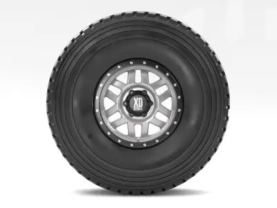 OFF ROAD WHEEL AND TIRE 9 3D model