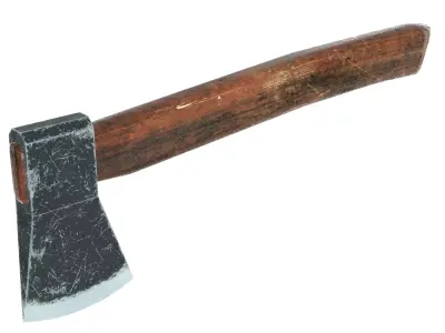 Old Hatchet Axe  Low-poly 3D model