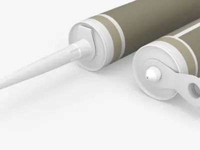 Cartridge sealant open close mockup 3D model