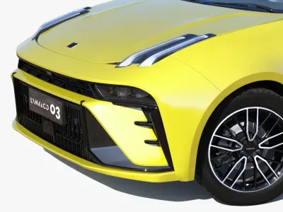 2023 Lynkco 03  Low-poly 3D model