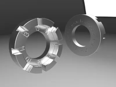 Spoke tool 8 groove   tira raggi 1 Free 3D model
