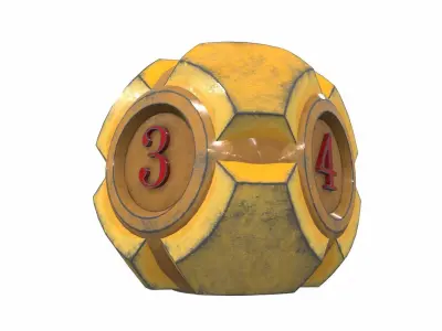 Dice play 4 3D model