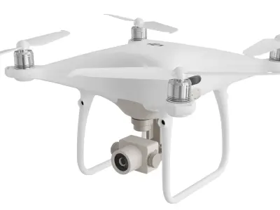 Quadcopter DJI Phantom 4 Pro BLENDER 3D Model Cycles 3D model