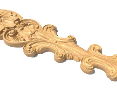Beautiful wood carving for 3D printing or CNC milling Free 3D print model