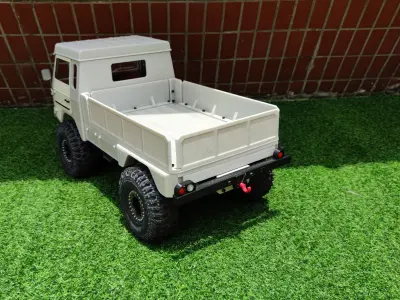 Crawler V306 4x4 Flatbed  - 1-10 RC body attachment 3D print model