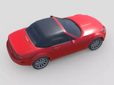 Low Poly Car - Mazda MX-5 2009 Low-poly 3D model