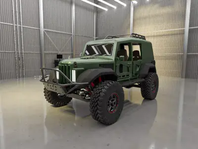 Gaz 69 restyling concept 2023 3D model
