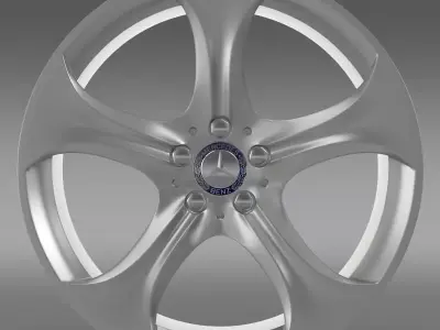 Mercedes Benz S 400 hybrid rim 3D model