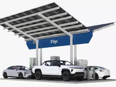 Chevrolet Tesla Xiaomi Lucid Cars EVgo Electric Charging Station 3D model