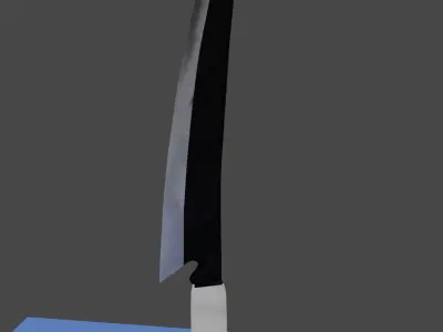 Sword Bleach for videogames Free low-poly 3D model