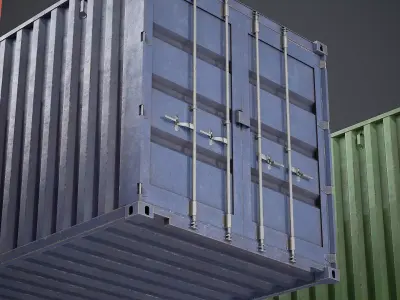 Container - PBR Texture Low-poly 3D model