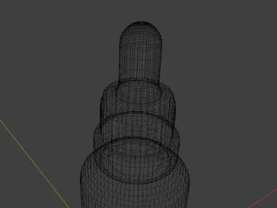 Minimalist  Sleek 30ml Serum Bottle  3D model