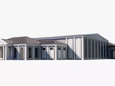 restaurant Low-poly 3D model purchase