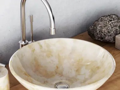 Washbasin marble mini 3D model