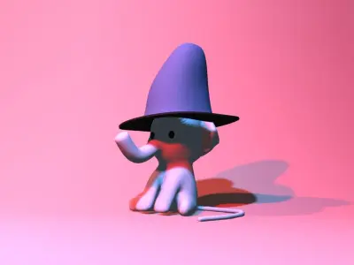 ELEPHANT TOY Free low-poly 3D model