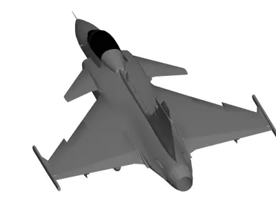 Saab JAS 39 Gripen 3D model get