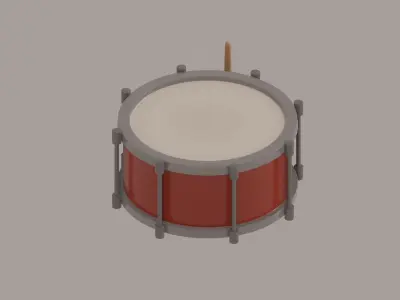 Drum model 3D model