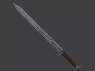 Viking Sword 3D Model v03 Low-poly 3D model