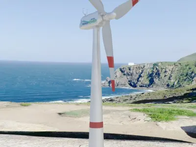 Wind Turbine 3D model 2