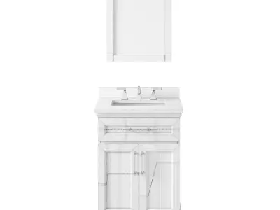 OVE Felix 24 Vintage Grey Vanity 3D model