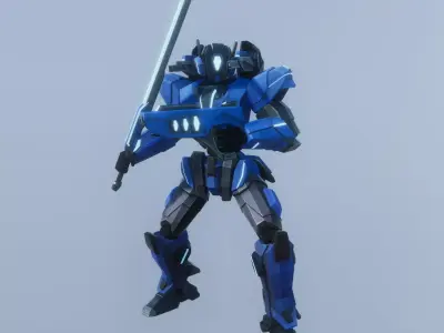 Robot Type A Free low-poly 3D model